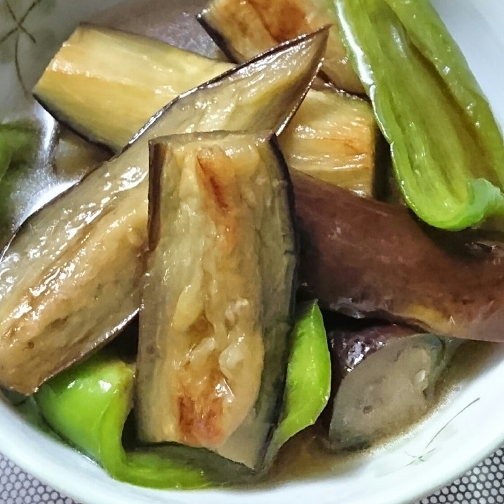 焼いて漬けるだけ☆夏野菜の簡単焼きびたし